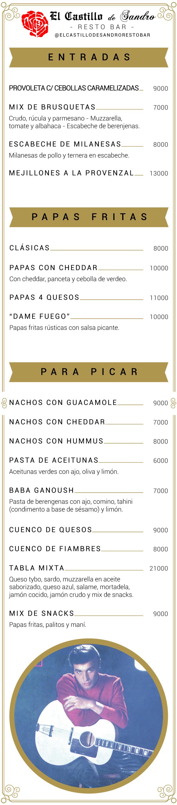 Entradas y picadas